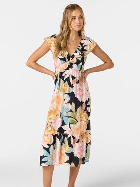 O’Neill Boho Tropical Floral Midi Dress